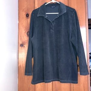 Corduroy Collar Top